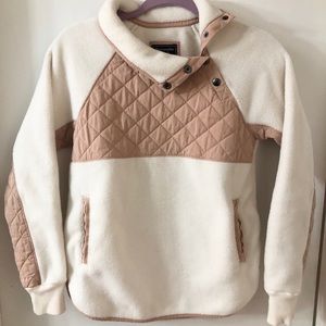 Abercrombie & Fitch Asymmetrical Snap-up Fleece